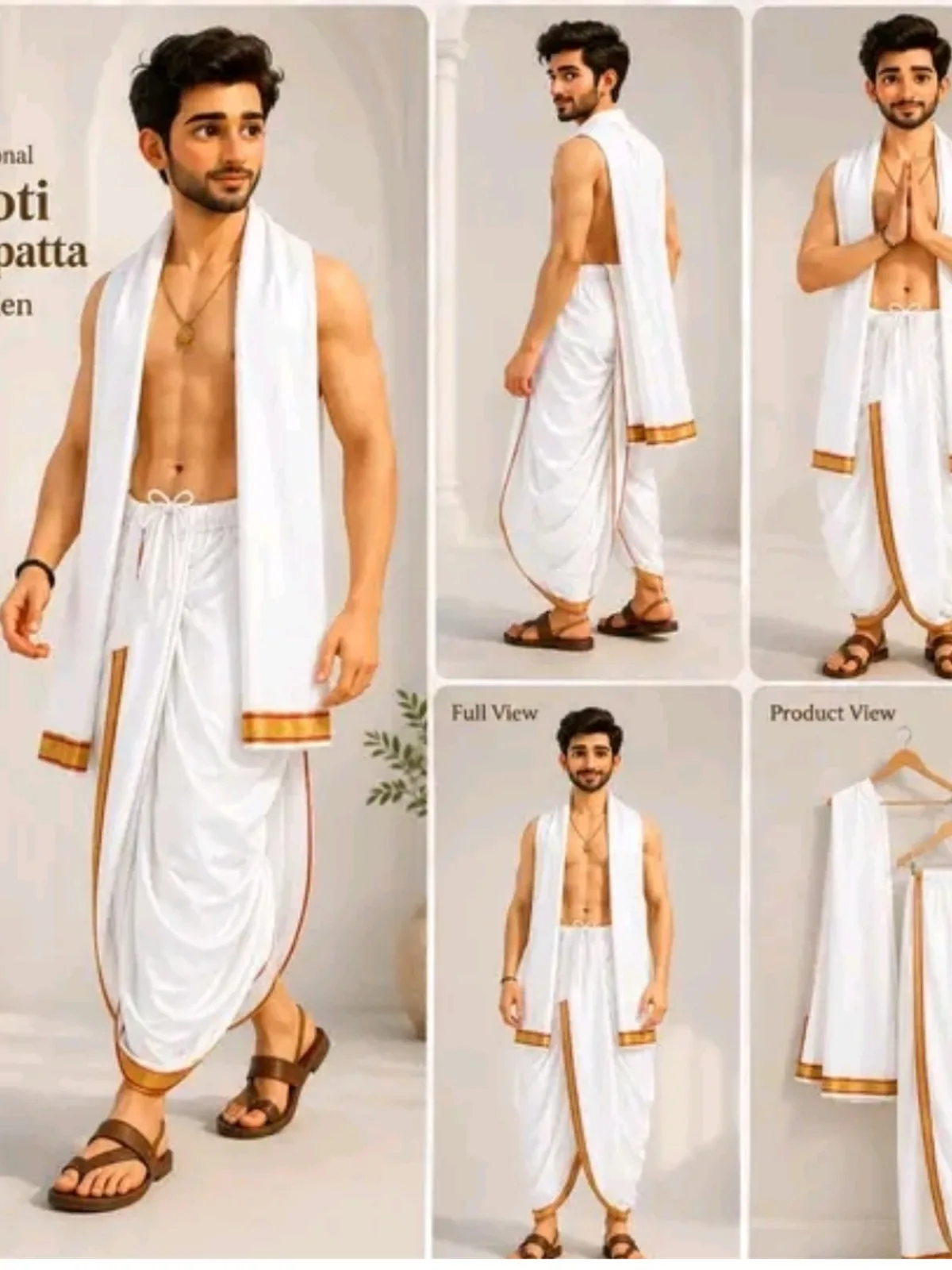 Ready to wear Men’s Dhoti 🔹