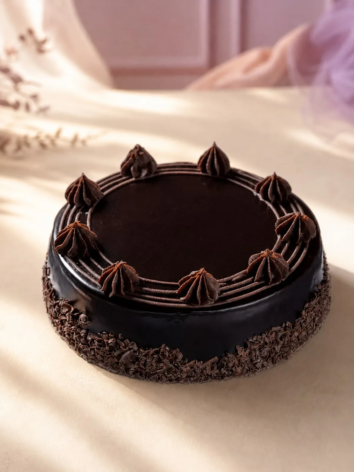 Chocolate  truffle  cake