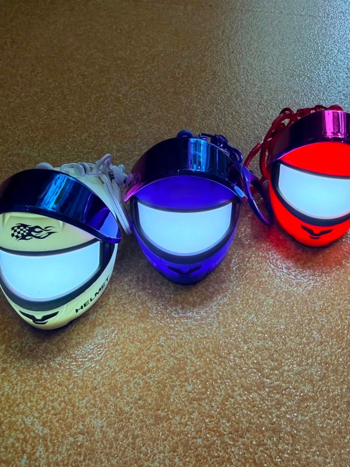 Helmet keychain