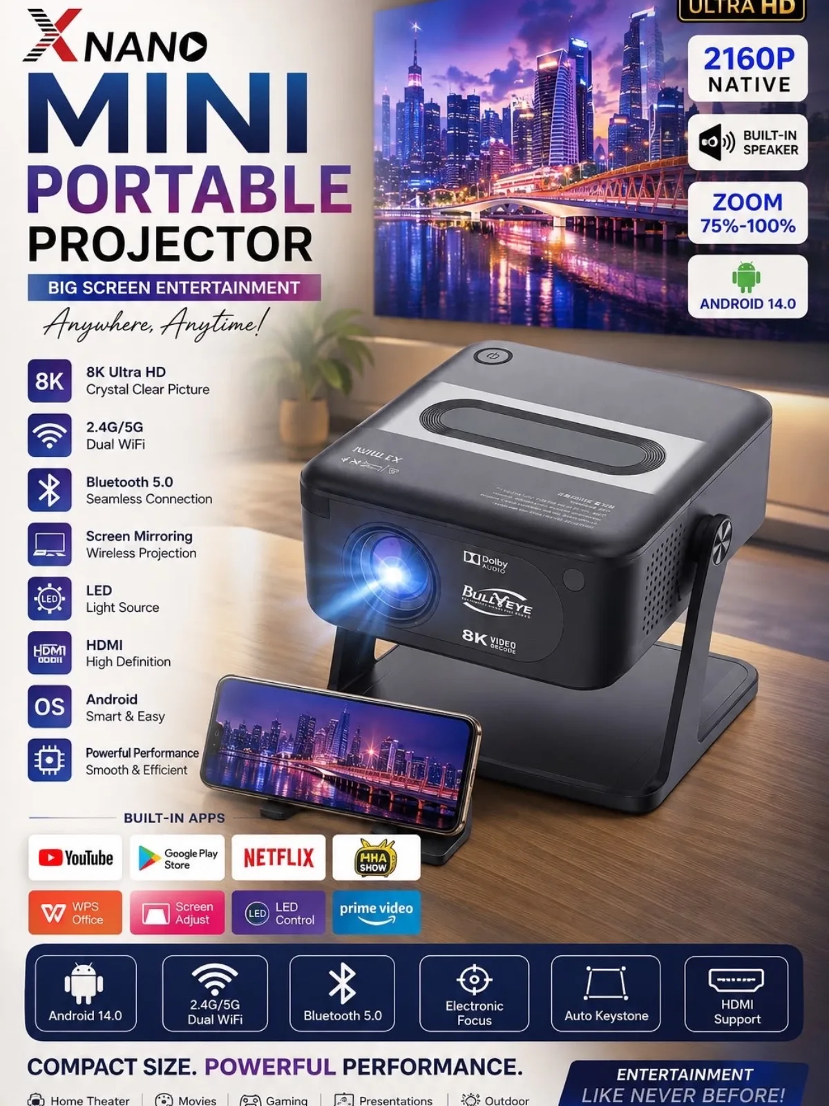 Portable projector