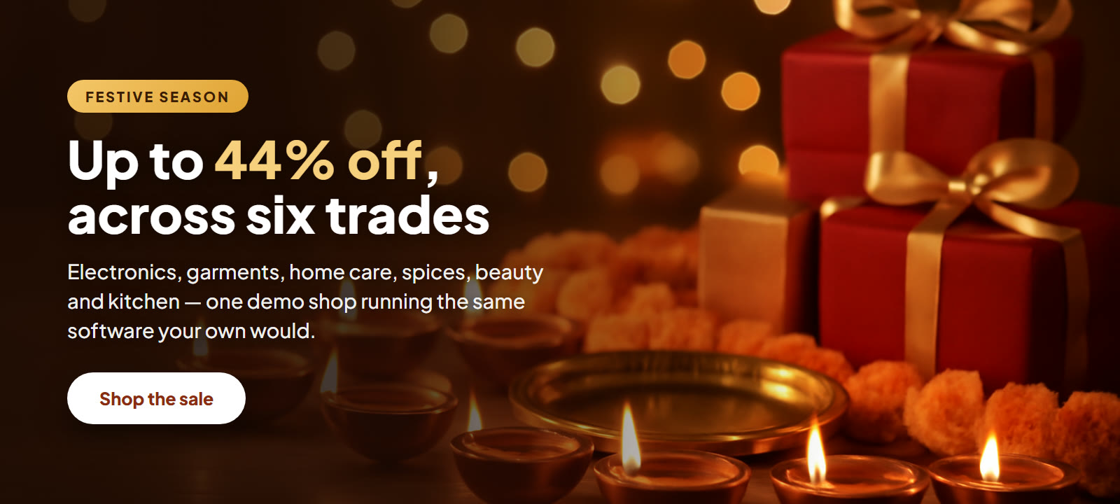 Festive sale across six trades