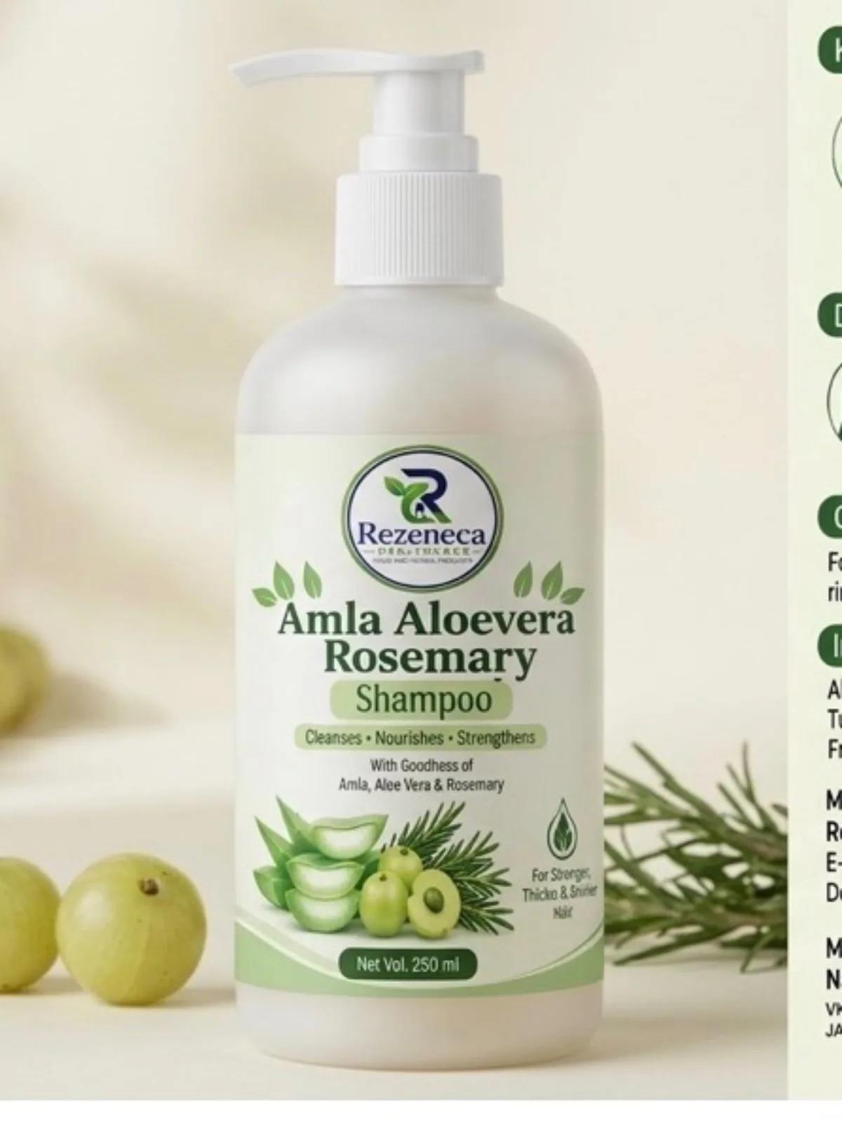 Amla, Aloevera, Rosemary Shampoo