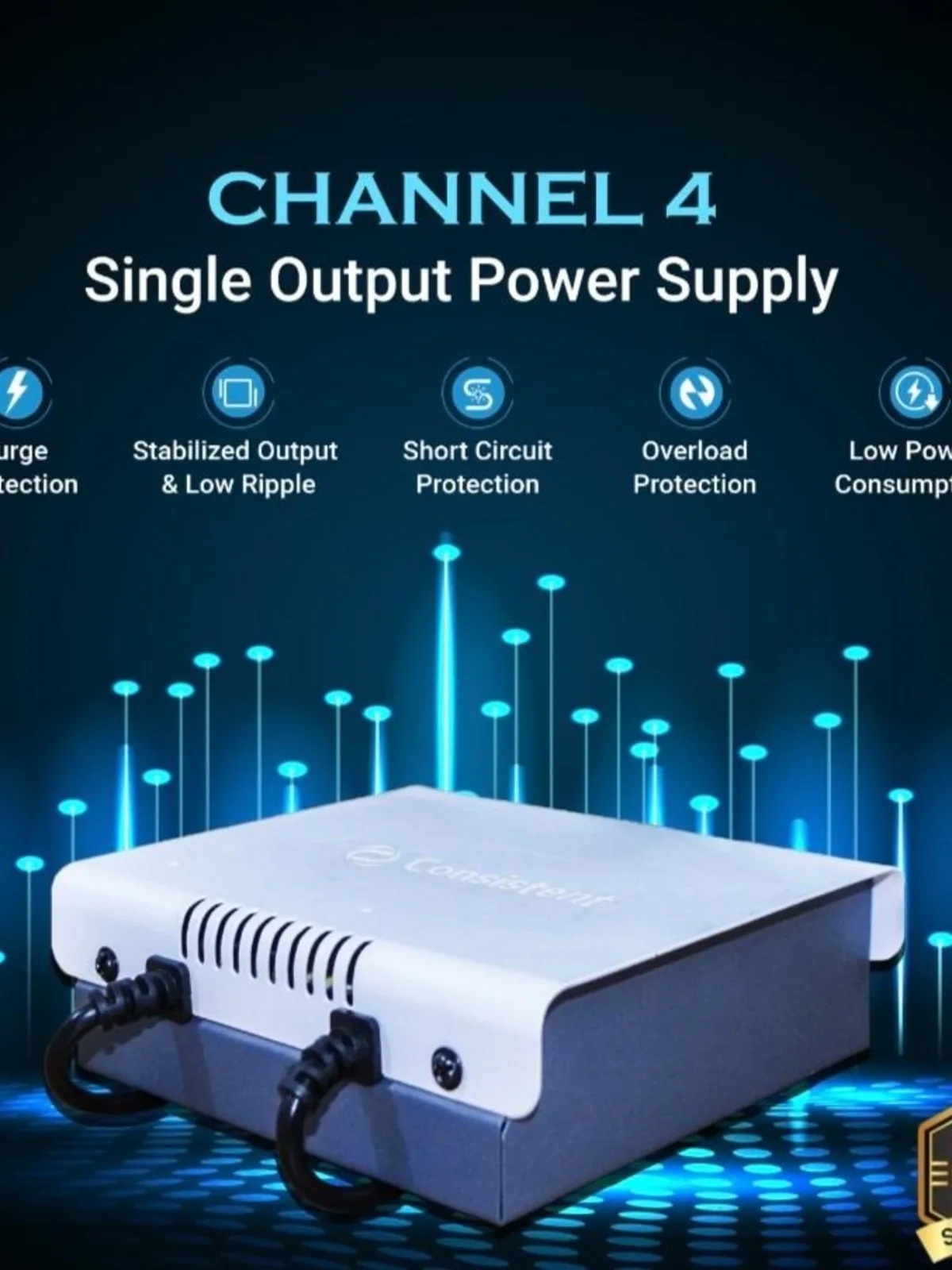 Consistent 4 channel Power Supply CCtv