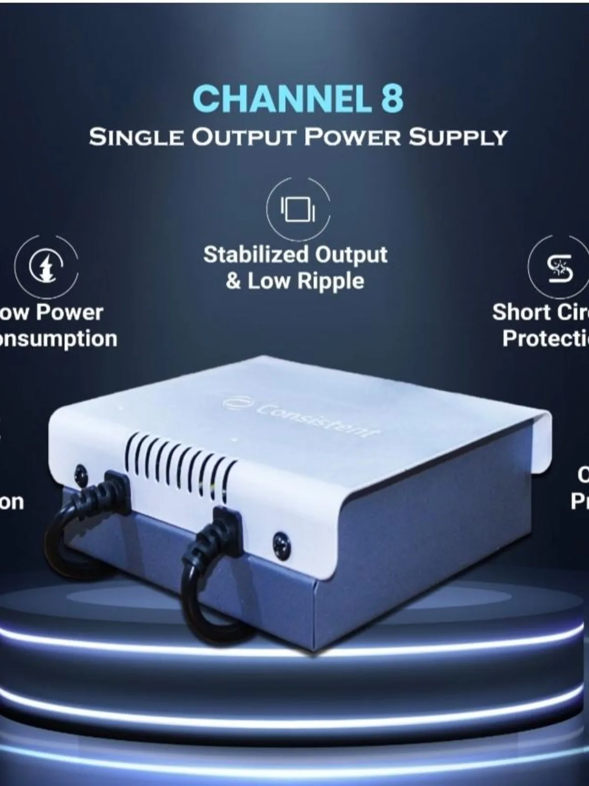 8 CHANNEL CCTV POWER SUPPLY SINGLE OUT